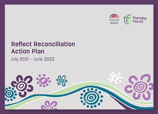 Cover of Therapy Focus' Reflect Reconciliation Action Plan