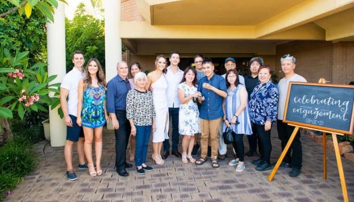 family members outside