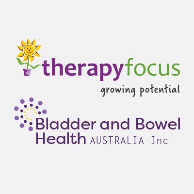 Bladder and Bowel Health Australia logo and Therapy Focus logo