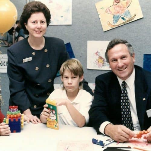 Therapy Focus staff with a young boy