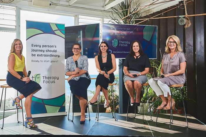 Image of (from left to right) Di Darmody, Tanya Hosch, Angelena Fixter, Neryl Joyce and Fiona Payne.