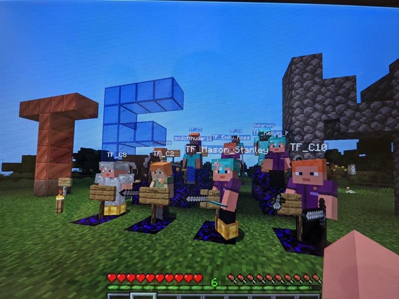 Screenshot of Minecraft game