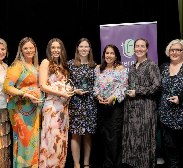 Staff Award winners and Therapy Focus CEO