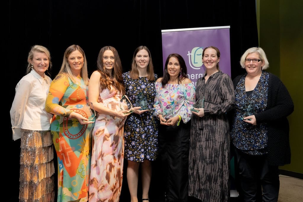 Staff Award winners and Therapy Focus CEO